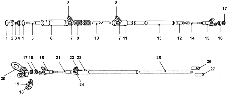 Heiniger Solid Driveshaft Spares